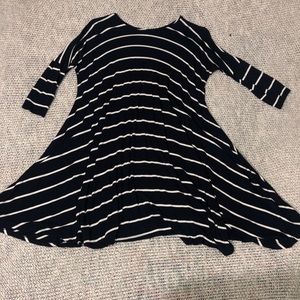 Navy and white striped Charlotte Russe dress